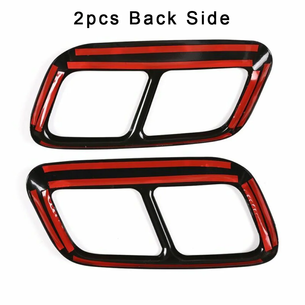 

For LR Range Rover Sport 2018-2019 Exhaust Muffler Cover 2pcs Replacement Exhaust Mufflers Cover Trim 1 Pair