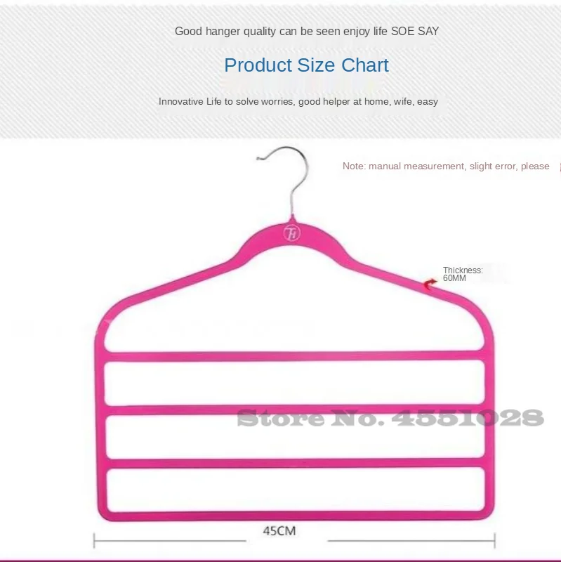 3 шт. Многослойные вешалки для брюк джинсов шарфов | Дом и сад