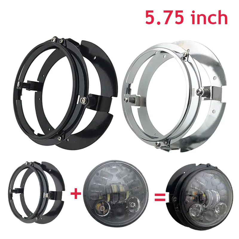 H4 Halo 5 3/4 &quot5 75-дюймовая светодиодная фара для Dyna Sportster Iron 883 Street Rod Bob Softail Deuce Custom Super
