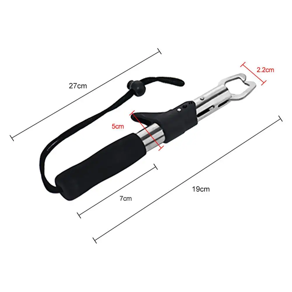 

Fishing Accessories Fish Lip Gripper Stainless Steel Fish Holder Non-slip Handle