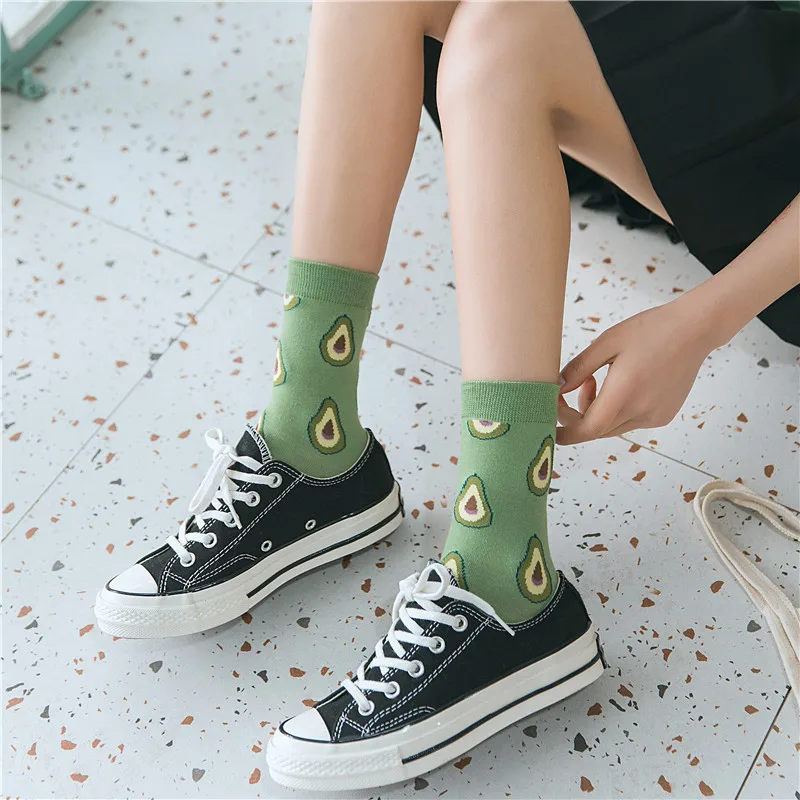 

Frauen Cartoon Obst Gemusterte Baumwolle Socken Mode Lssig Bequeme Socken Fr Weibliche Jugendliche Joker College Stil Sox