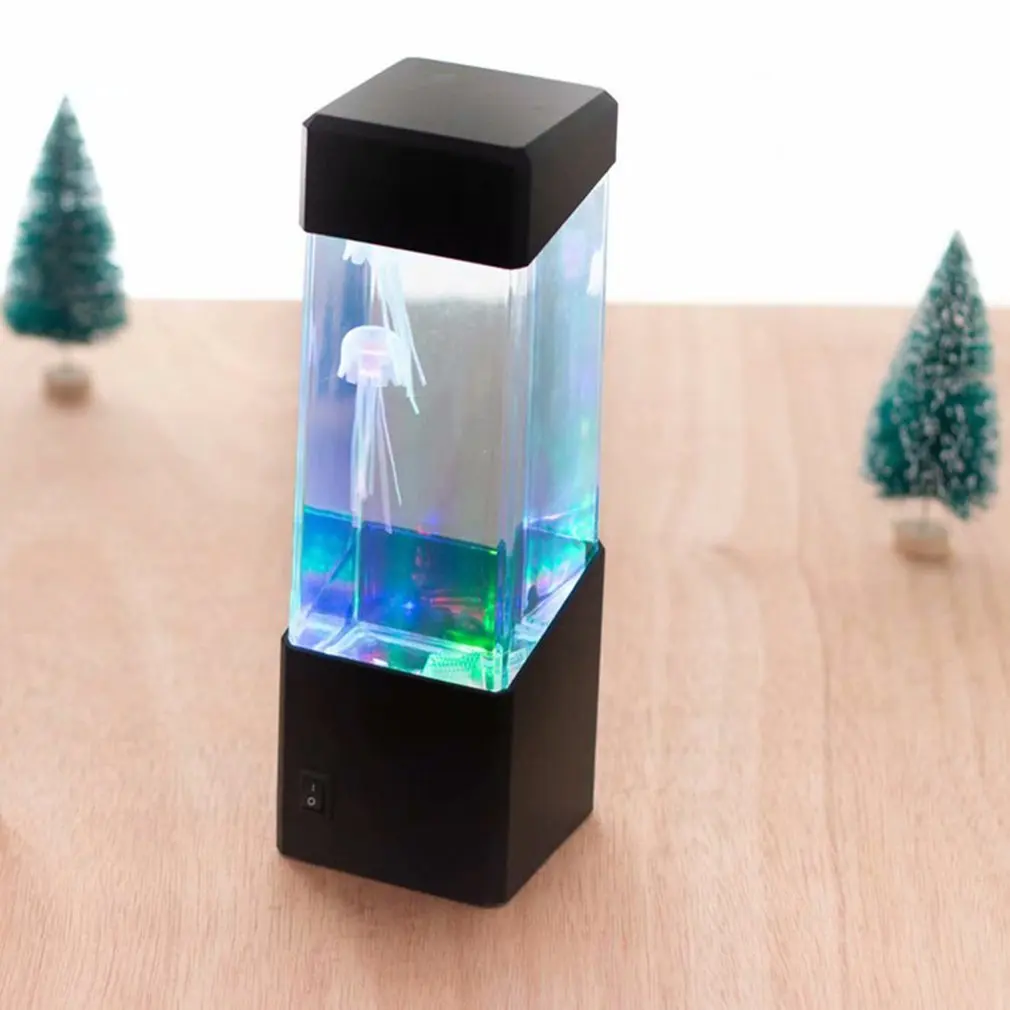 

Jellyfish Lamp LED Bedside Night Light Color Changing Jellyfish Tank Aquarium Led Lamp Relaxing Mood Lights Lava Lamp Kids Gifts
