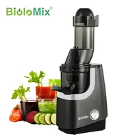 new biolomix wide chute slow masticating juicer bpa free cold press juice extractor for high nutrient fruit and vegetable juice