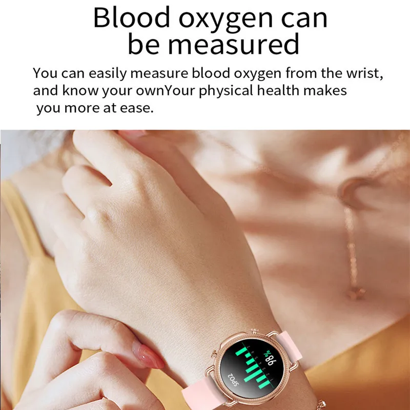 

Smart Watch V25 Women Heart Rate Blood Pressure Monitoring Weather Forecast For Android IOS Waterproof Ladies Smartwatch