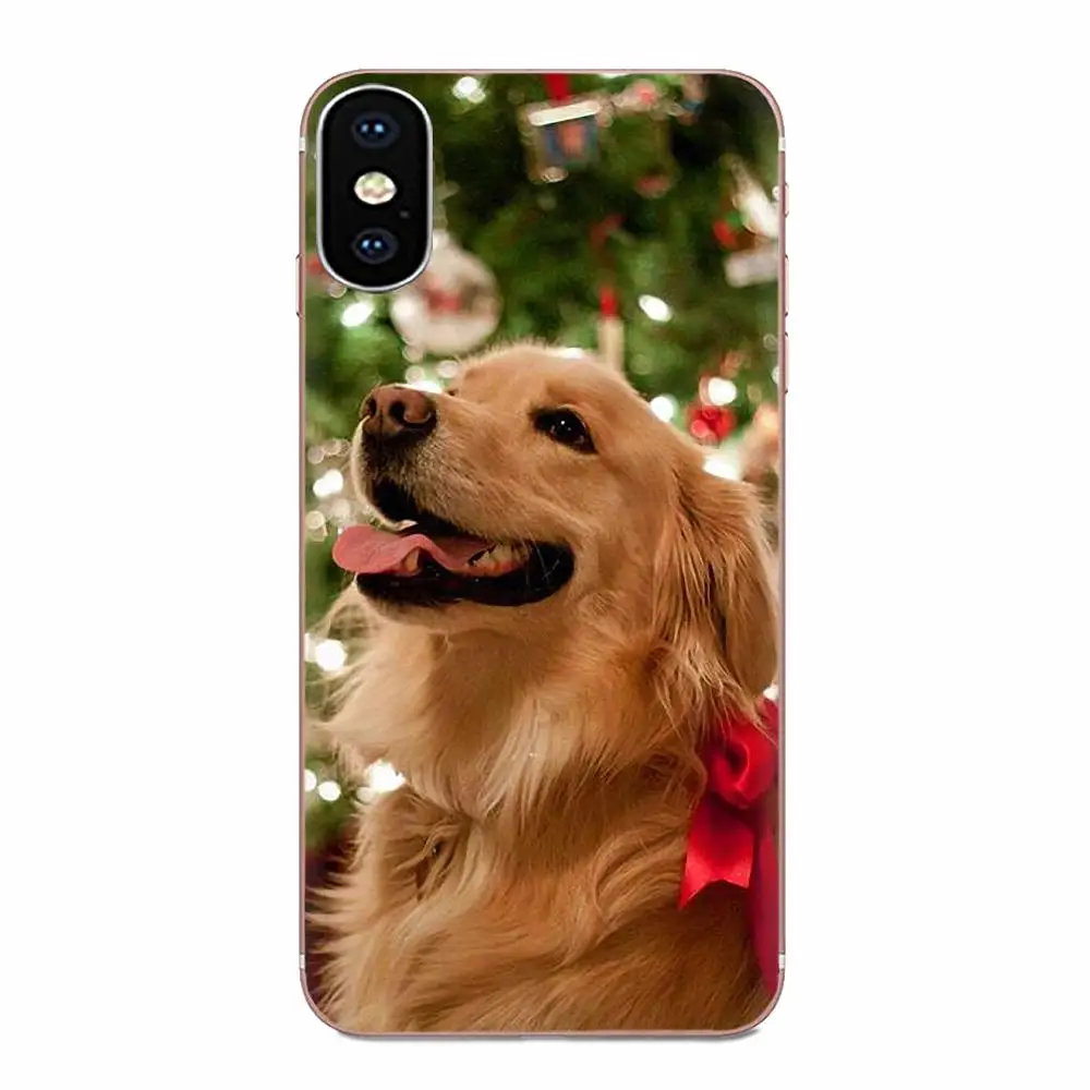 Мягкие ТПУ чехлы Capa Golden Retriever мультяшная собака для Samsung Galaxy Note 5 8 9 S3 S4 S5 S6 S7 S8 S9 S10 5G