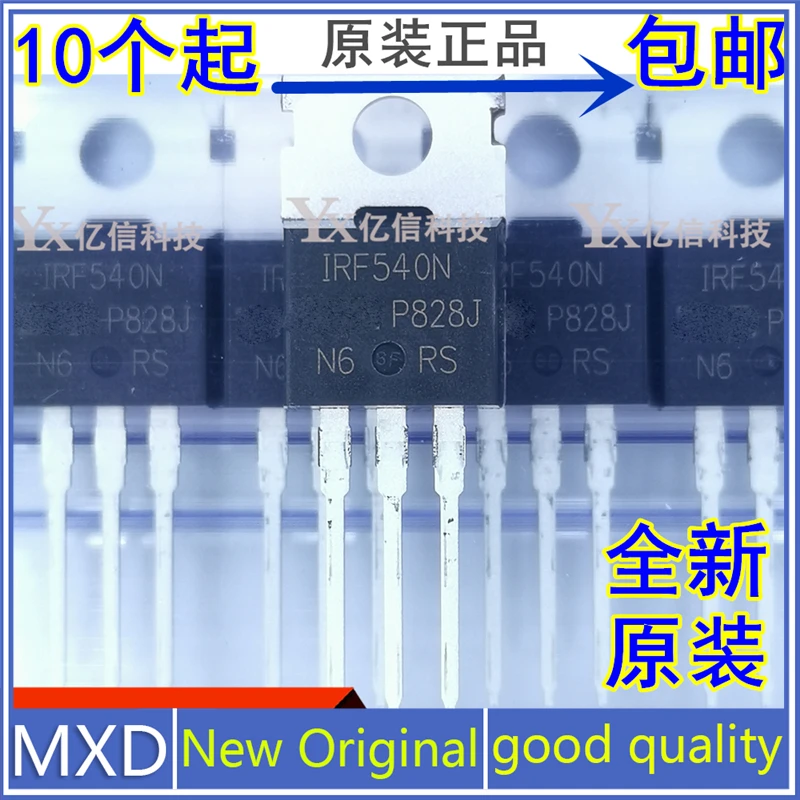 

5 шт./лот новая Оригинальная импортная трубка с полевым эффектом IRF540N IRF540NPBF MOS TO-220 хорошее качество
