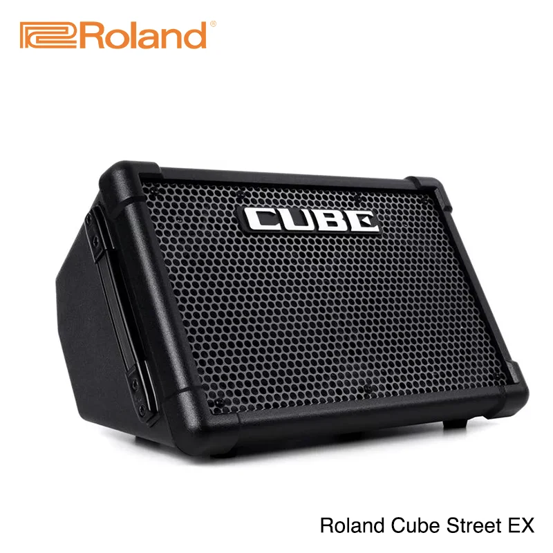 roland cube straße ex verstärker für akustische elektrische gitarre und busking batterie powered 50 watt stereo verstärker lautspr