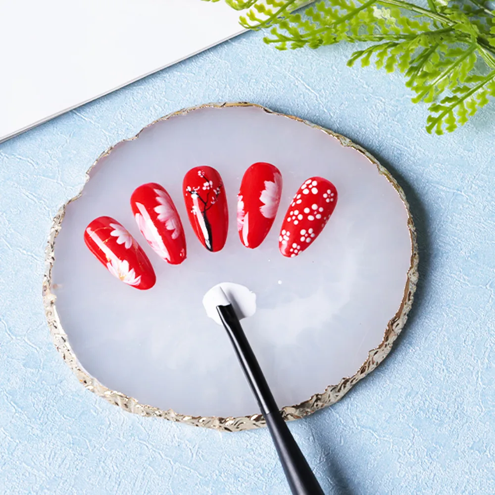 

Resin Jewelry Display Plate Necklace Ring Earrings Display Painted palette Tray Jewelry Holder Organizer Decoration jewelry