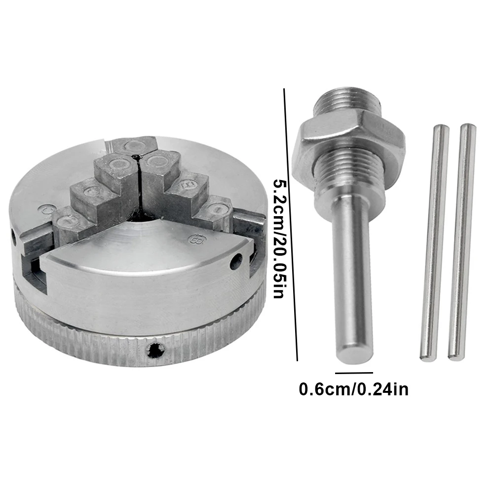 

Z011A Metal Mini Lathe Lathe Chuck Electric Drill Adapter 4/3 Jaw Self Centering With M12x1mm Connection Rod Coupling Fittings