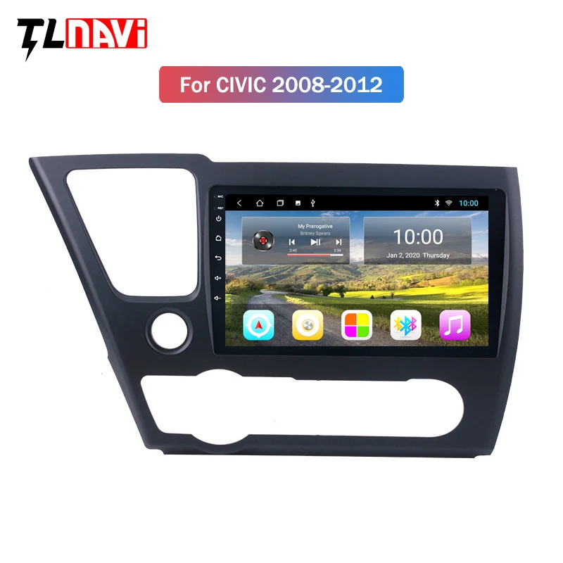 2 Гб ОЗУ 9 дюймов для 2014 2015 2016 2017 HONDA CIVIC Android 10 HD сенсорный экран радио GPS навигация