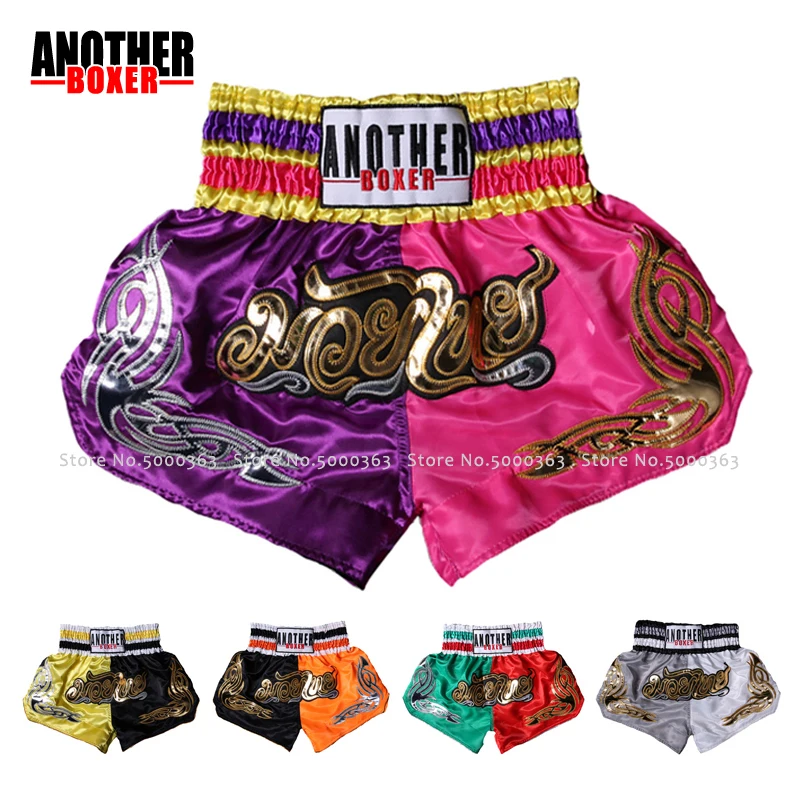 Мужские Mma трикотажные изделия Тайгер Муай Тай шорты дети Kick боксерский бой Grappling