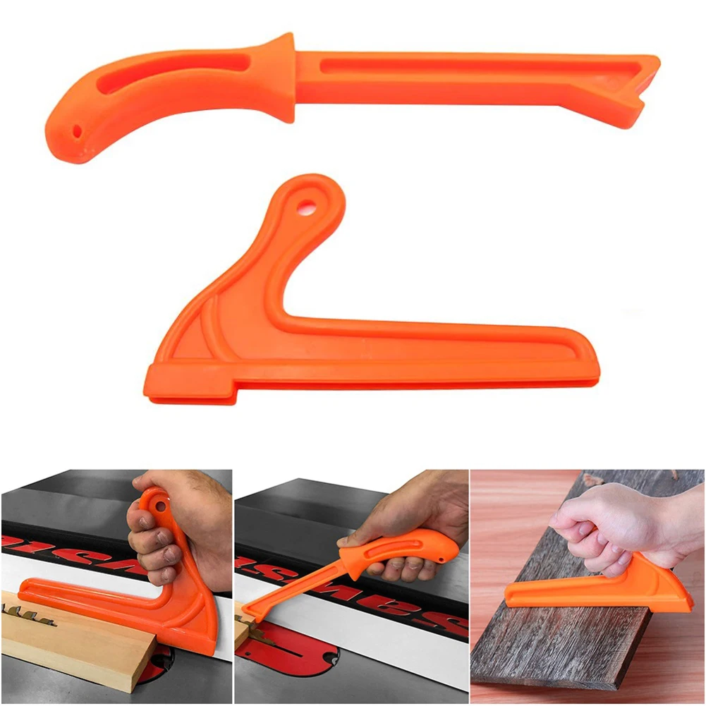 

Orange Push stick Table Saw Band Saw 2PCS Safety Plastic Wood Woodworking