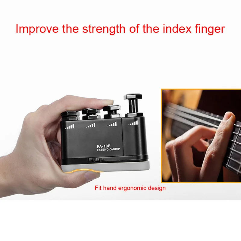 

Flanger Extendable Strength Adjustable Finger Exerciser Train for Ukulele Guitar Bass Piano Violin LDF668