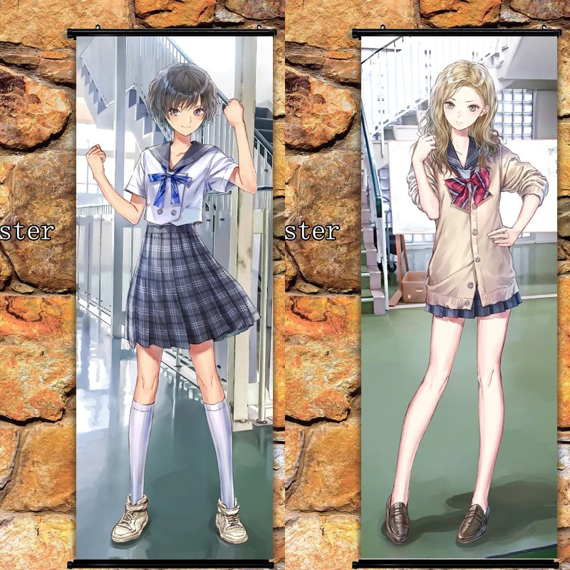 Аниме плакат синее отражение шиджоу Райму настенный свиток художественная