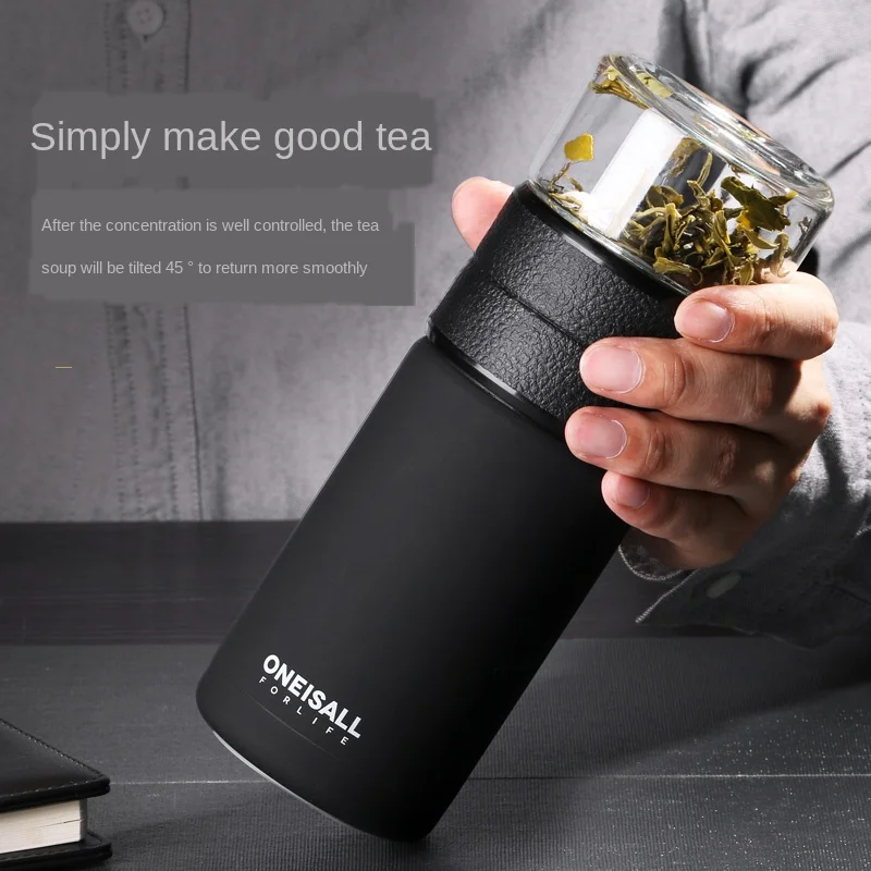 

Independent tea warehouse tea water separation insulation cup filter tea filter men's trendy ins tea cup large capacity new wome