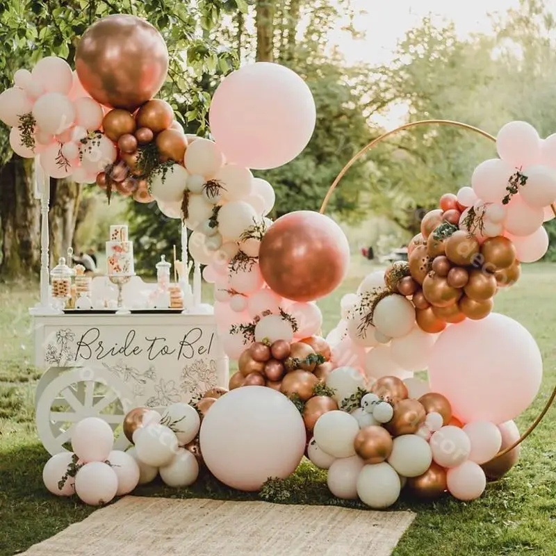 Сделай Сам гирлянда с воздушными шарами ранний день рождения макарон Пастельное