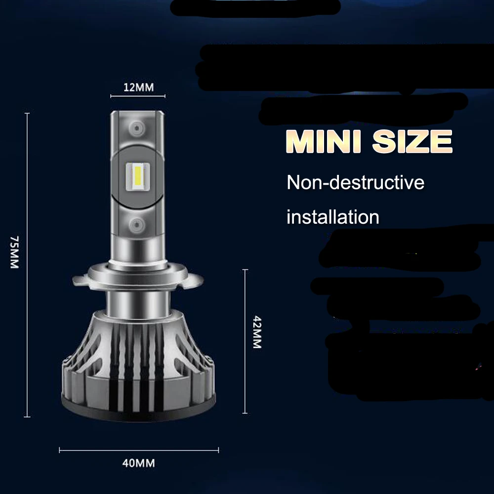 H11 светодиодный головной светильник H7 H4 H1 Led 9005 HB3 9006 HB4 H8 H9 120 Вт 16000LM Высокая