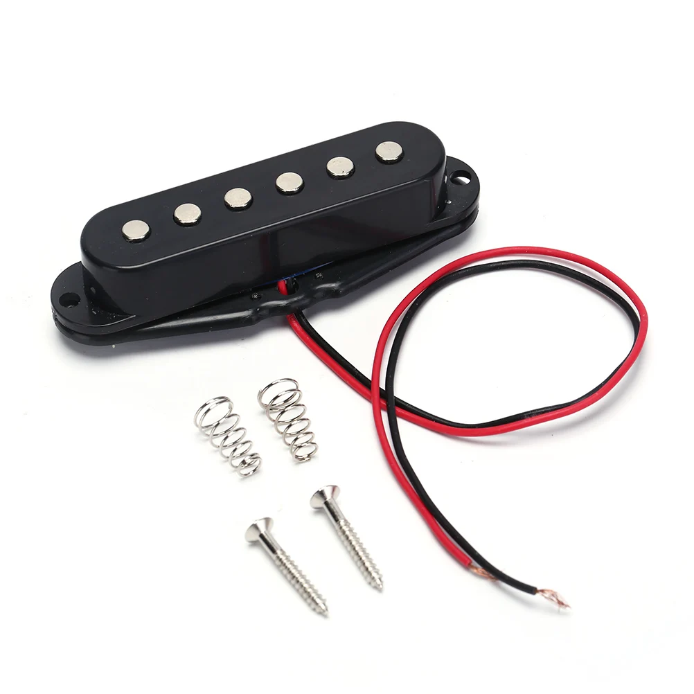 

1pc Black Single Coil Sound Pickup for 6 Strings Electric Guitar