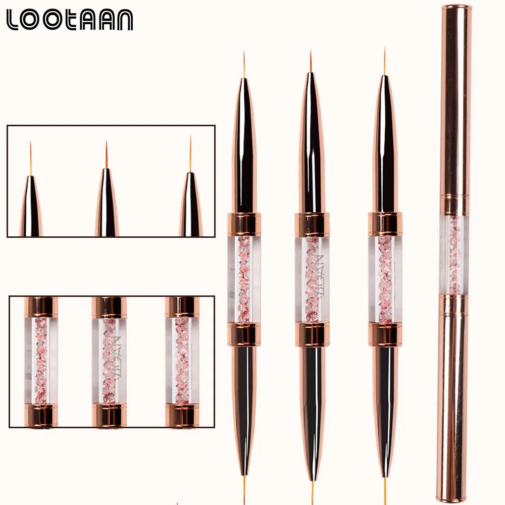 Кисть для рисования с двойной головкой под розовое золото | Красота и здоровье