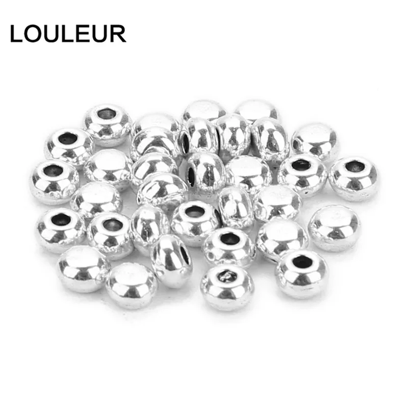 200 шт./лот 1 5 мм круглые Концевики для кожаного шнура шапочки бусин античного