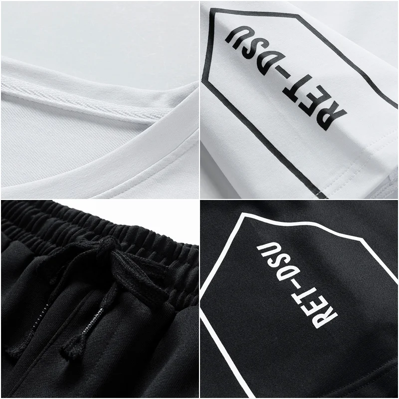 

2021 dogecoin cryptocurrency graphic printed t-shirt sports suit quick-drying casual running wear summer short-sleeved shorts 2