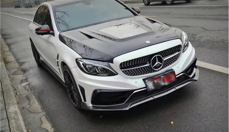 Углеродное волокно высокая термостойкость прозрачное стекло переднего бампера