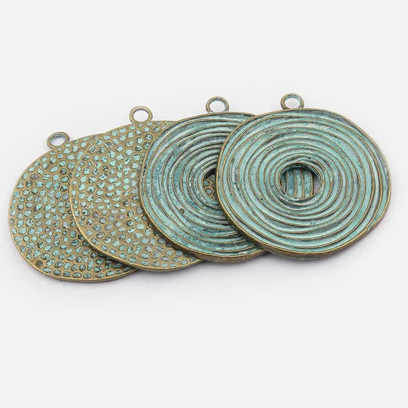 2 шт. модная тибетская Серебряная/бронзовая ярь Медянка спиралевидные подвески