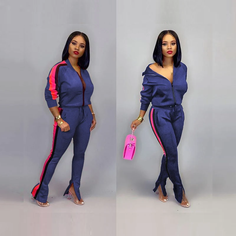 Wjustforu женская спортивная одежда спортивный костюм со стоячим воротником