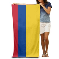 colombia flag highly cotton bath face absorbent premium quality lightweight superfine fiber adult beach towels