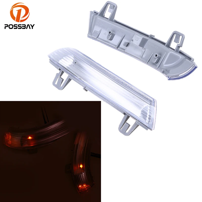Автомобильный зеркальный светильник posbay с поворотным сигналом заднего вида