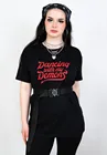 Футболка унисекс, в готическом стиле, Танцующая с моими демонами, забавная Феминистская Женская хипстерская футболка из 100% хлопка