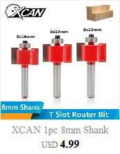 XCAN 1 шт. 30 мм Нижняя очистка Гравировка Биты 6 мм хвостовик древесины фрезы ЧПУ Фрезерный резак Деревообработка Обрезка