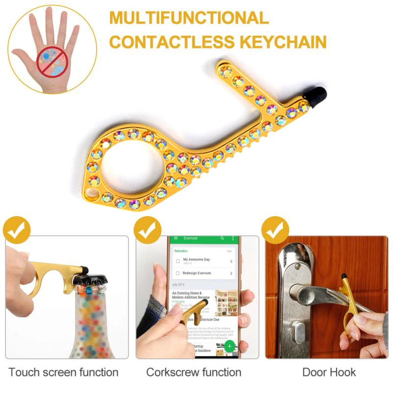 Кнопка лифта бесконтактный инструмент анти-контактный открывалка для двери без