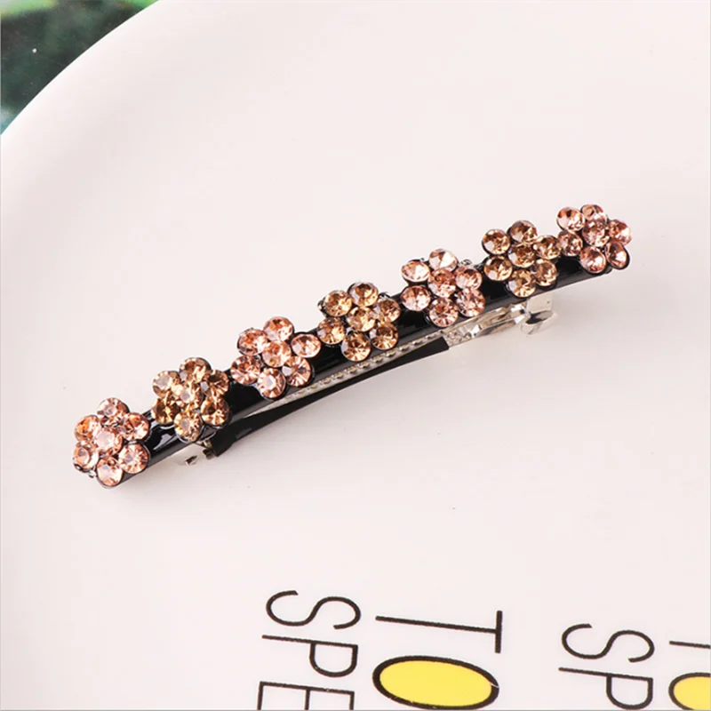 

Hairpin Clip Women Headdress Simple Clip Hairpins Rhinestone Fashion Women's Hair Accessories Barrettes