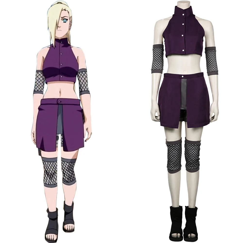 Костюм для косплея аниме Yamanaka Ino жилет + юбка костюм на Хэллоуин | Тематическая
