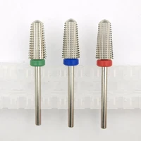 new silver 5 in 1 carbide multi function round tungsten carbide nail milling drill bits double hand use