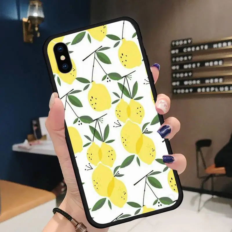 

lemon Fruit food carcasa Phone Case for iPhone 11 12 pro XS MAX 8 7 6 6S Plus X 5S SE 2020 XR