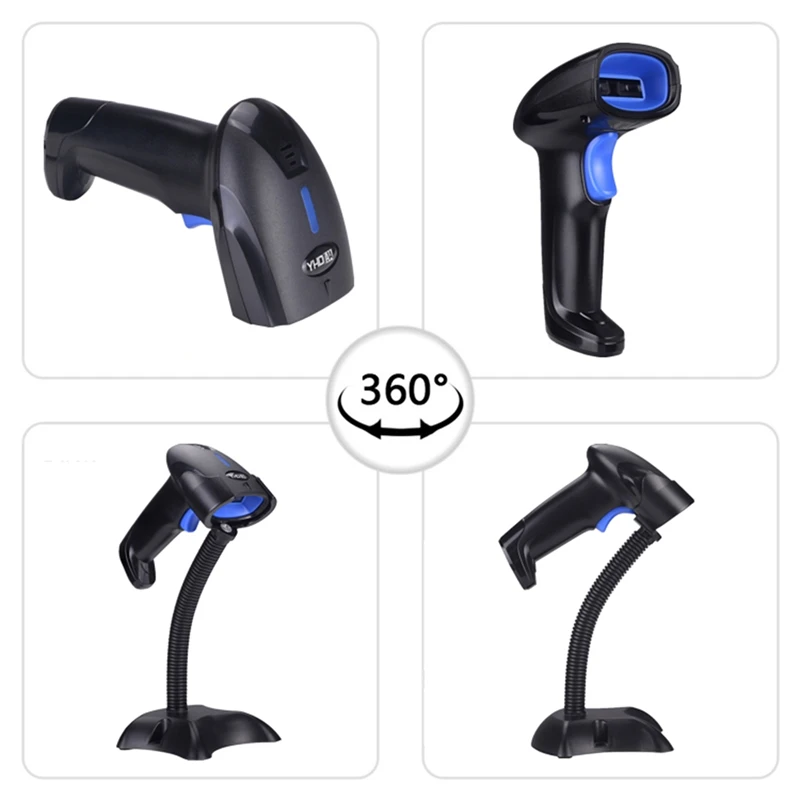 

YHDAA Barcode Scanner QR Code Handheld Scanner Barcode Scanner Supports Barcode and QR Code for Window Android Ios YHD-1100D+