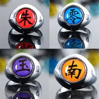 anime cosplay narutos rings itachi pain ring metal finger adult akatsuki props accessories kids gift jewelry