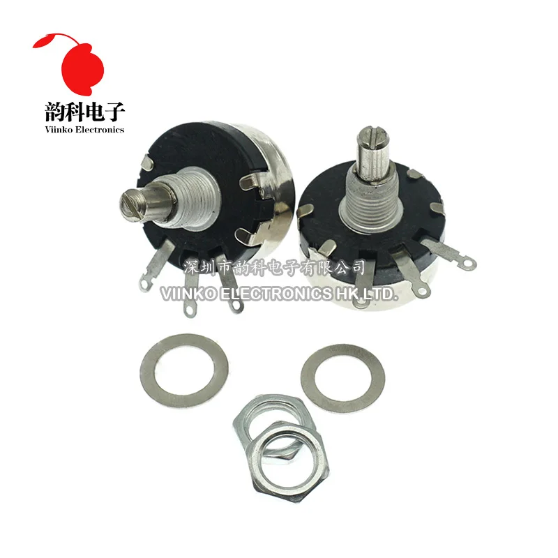 2 шт. WX110 (010) 6 мм круглый металлический вал одинарный поворотный потенциометр раны