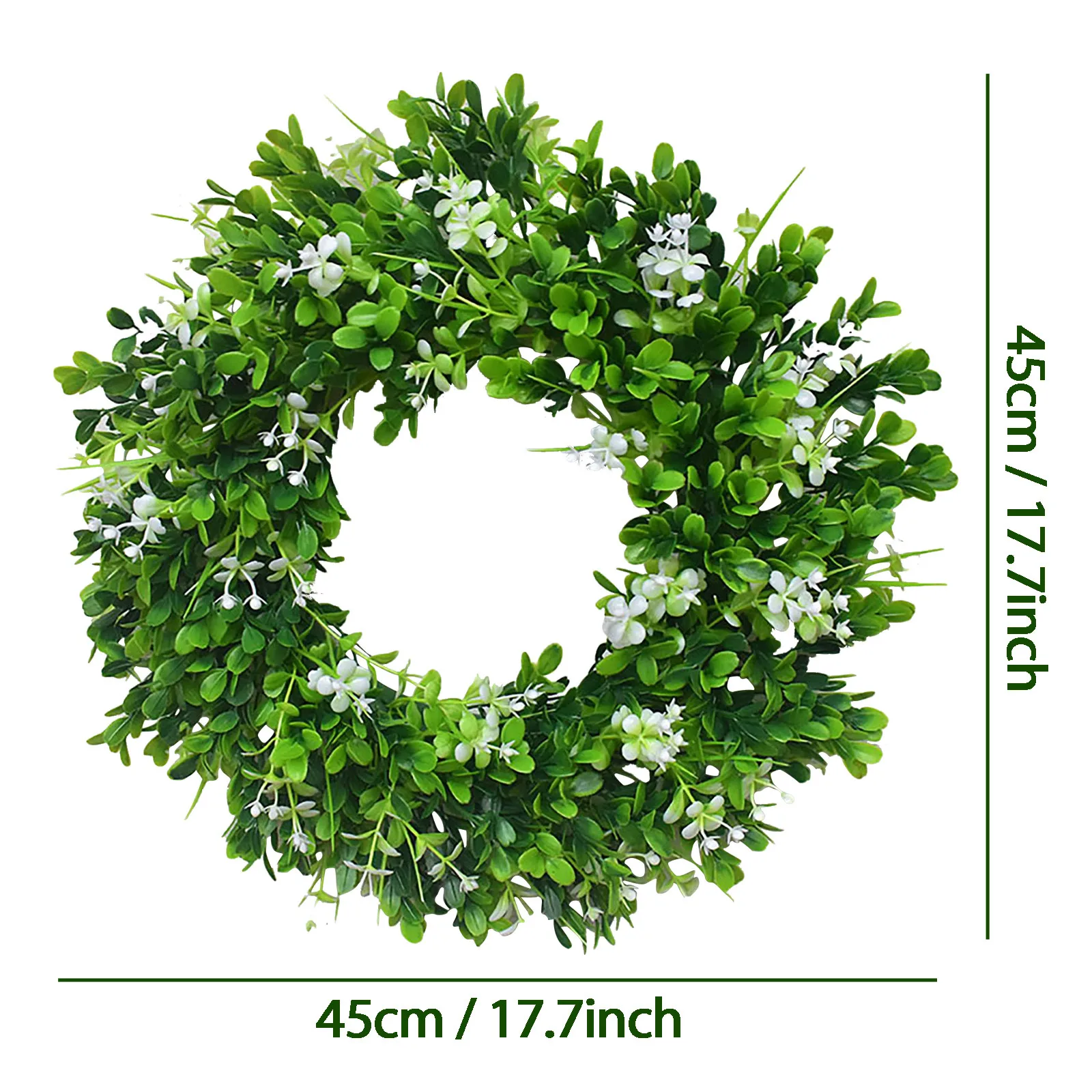 

Simulation Leaf Wreath Spring Navidad Wreath Artificial Garland Hanging Pendants Wedding Party DIY Home Door Decoration J60