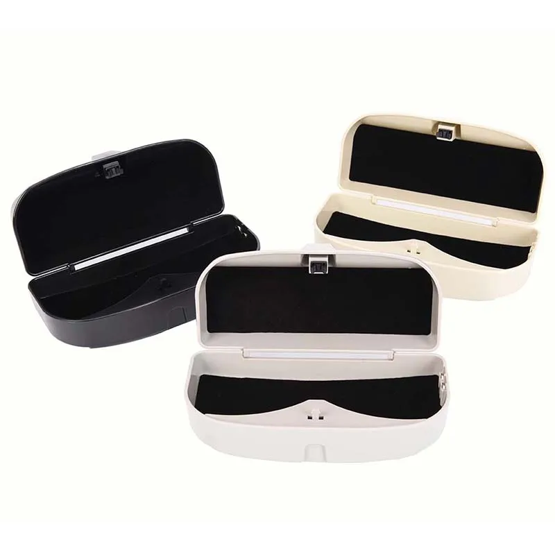 

Car-Styling Universal Car Sun Visor Glasses Box Sunglasses Ticket Receipt Clip Storage Holder Glasses And Cards Car Holder 1 Pc