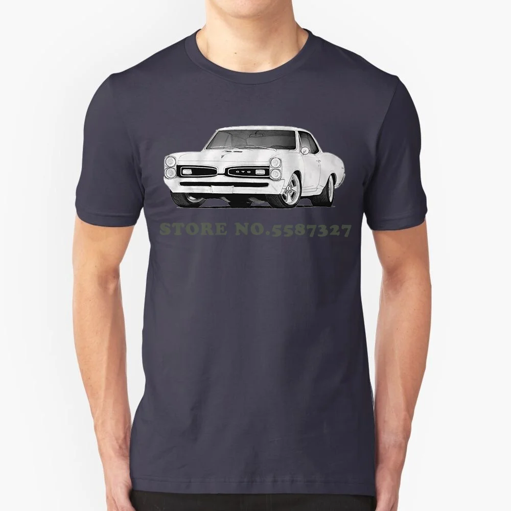 Летние топы крутая забавная футболка Pontiac Gto 1967 белая с рисунком-готов к отправке!