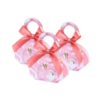 wedding candy box with ribbon candy packaging boxes wedding souvenirs birthday party christmas baby shower favors gift box