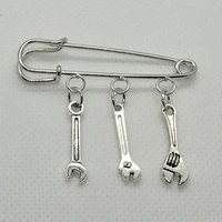 alloy brooch home improvement tool brooch wrench brooch to send friends gifts beautiful mens brooch
