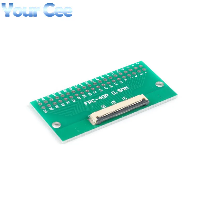 Плата переходника FPC/FFC Flat Cable Adapter Plate 0.5mm 6P/8P/10P/12P/20P/24P/26P/30P/34P/40P DIP Pin Board Pitch Converter PCB.