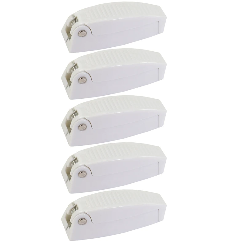 

5Pcs Door Catch Holder Latch for RV Motorhome Camper Trailer Travel Baggage Car Accessories White Plastic Auto Styling