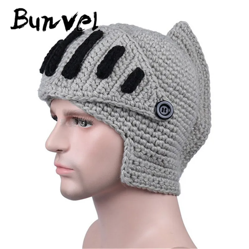 Bunvel семейная зимняя Новинка для папы и сына вязаная шапка в римском стиле малышей