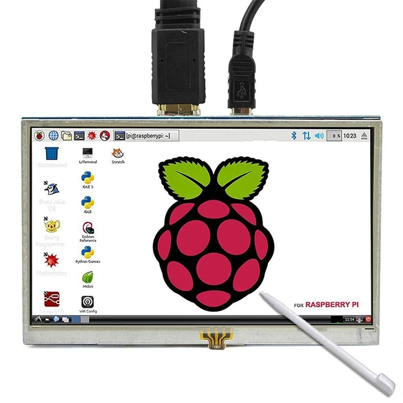 5 дюймов ЖК-дисплей HDMI сенсорный Экран Raspberry Pi 3 Дисплей монитор LCD 800x480 для Banana 3/Pi 2