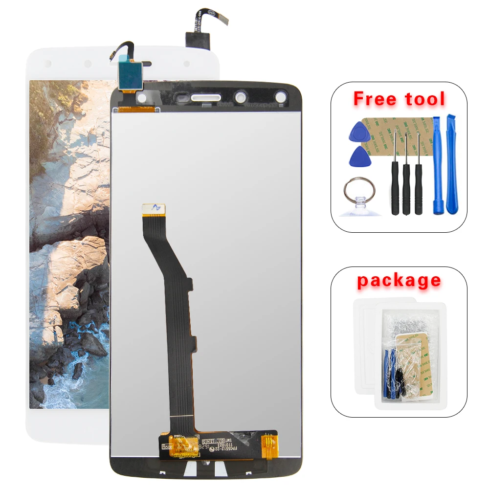 4 6 &quotlcd for Alcatel flash 3 ЖК-дисплей Дисплей Сенсорный экран дигитайзер в сборе |